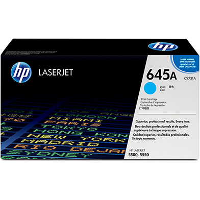 HP C9731A 645A Cyan Toner Cartridge (12,000 Pages)